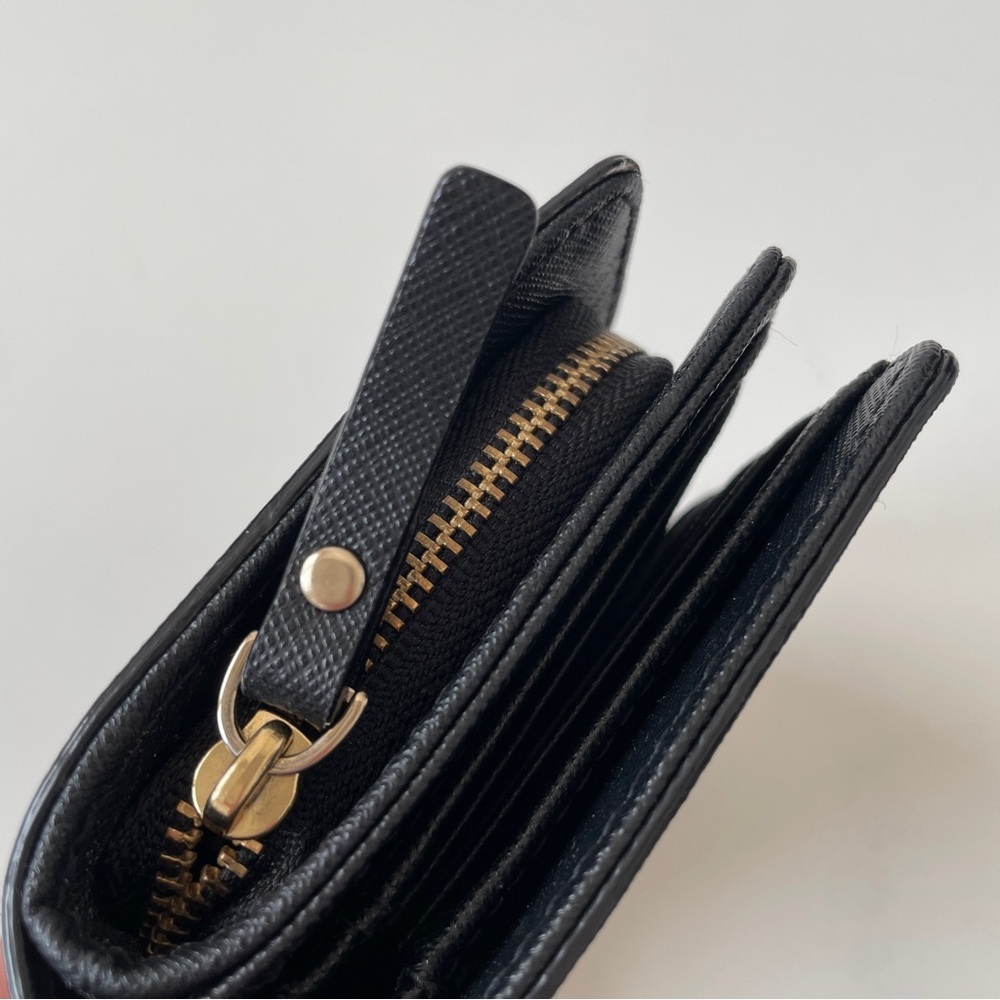 Kate Spade Neda Black Saffiano Leather Zip Around Mini Wallet - Picture 4 of 14